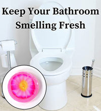 Floral-scented air freshener block for toilet