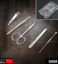 Stainless steel manicure set for travel