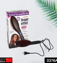 Hair straightener with ceramic plates for sleek hair.