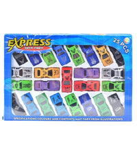 25-piece Super Racer power car set with various toy cars in vibrant colors