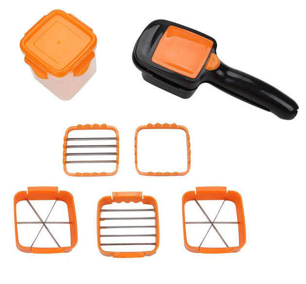 5 in 1 nicer dicer for easy cutting and shredding in the kitchen.