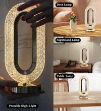 Stylish crystal diamond lamp, USB rechargeable with touch dimming