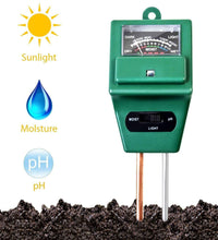 3-way pH meter for accurate soil testing.