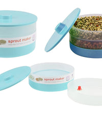 Bean bowl sprout maker by Ganesh, 1800 ml, different perspectives.