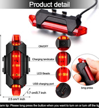 Compact red waterproof LED light for bicycle front.