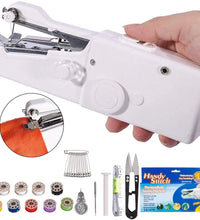 Handheld mini sewing machine with cordless design