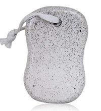 Oval foot scrubber stone with handle