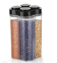 Large 4-section food storage container