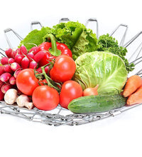 Multipurpose stainless steel wire basket for kitchen storage