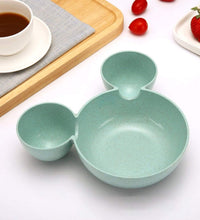 Mickey-shaped kids snack serving plate