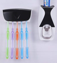 Toothpaste dispenser with toothbrush