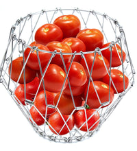 Stainless steel fruit basket for organizing vegetables and fruits