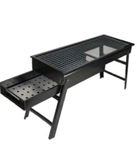 Outdoor and indoor portable barbecue grill set.