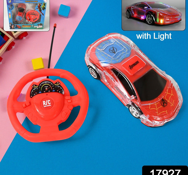 Plastic Remote Control Car, Remote Control Racing car with Two Function Backward and Forward. Handle Design Remote. Best Birthday Gift, Birthday Return Gift with Rechargeable Battery For Car