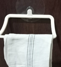 Self-adhesive wall towel hanger