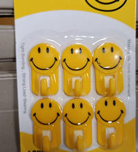 smily face hooks in yello color