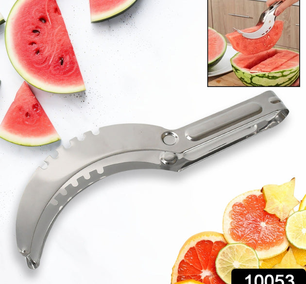 3in1 Stainless Steel Watermelon Cantaloupe Slicer Knife, Corer Fruit, Vegetable Tools Kitchen (1 Pc)