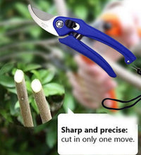 Ergonomic stainless steel garden scissors for easy handling