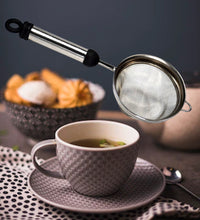 Fine mesh stainless steel strainer for juice and tea