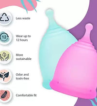 Women's reusable menstrual cup for an eco-friendly period