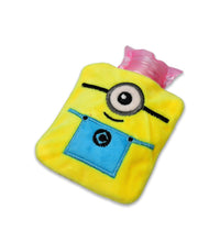 Pain relief hot water bag featuring a Minions theme