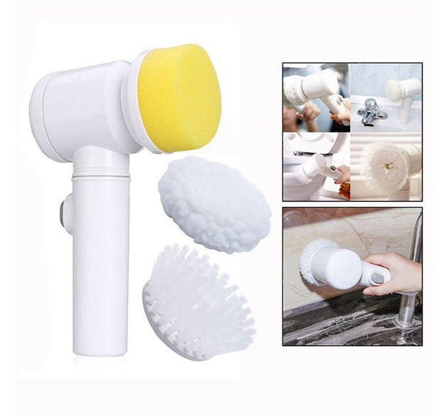 5in1 Home Kitchen Electric Cleaning Brush, Electric Spin Scrubber