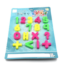 Magnetic number symbols toy set for babies, designed for interactive learning.