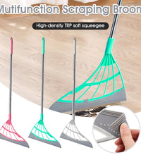 Eco-friendly broom featuring a scraper for efficient cleaning