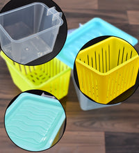 Stackable plastic storage containers with handles for fridge and pantry