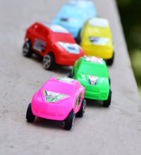 Toy car set with various colors