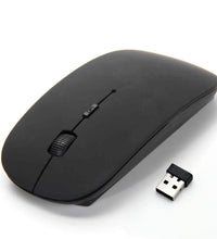 Stylish wireless mouse for PC, Mac, and iPad, easy to use.