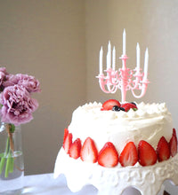 Elegant birthday candles in a luxurious set for parties