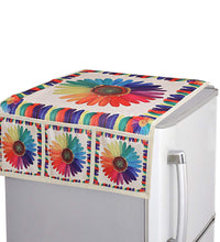 Kitchen fridge top cover with fruit design, enhancing kitchen aesthetics.