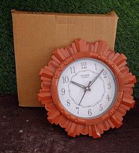 Decorative wall clock with easy-to-read numbers