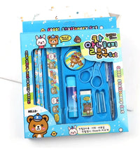 School and office stationary set with pencil cover