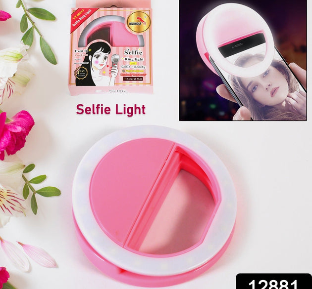 Phone Selfie Light Selfie Ring Light Selfie Light for Smartphone Selfie Light for Phone Battery Operated Selfie Ring Light (Battery Not Included)