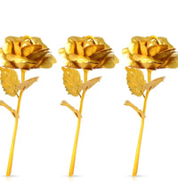 Golden rose for decoration