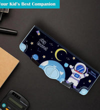 Multifunctional pencil box for kids with space graphics