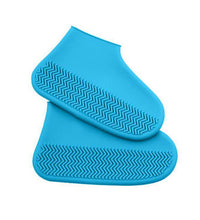 Foldable and waterproof shoe covers with anti-skid feature