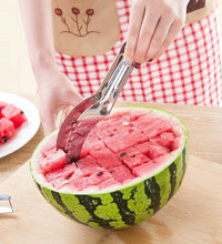 Melon slicer and cutter, stainless steel corer for fruits and vegetables