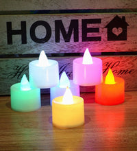 Decorative LED tealight candles, battery-operated for events