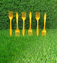 6-piece plastic serving fork set for kitchen.