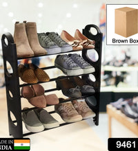 4-tier shoe rack, compact and durable storage solution for shoes