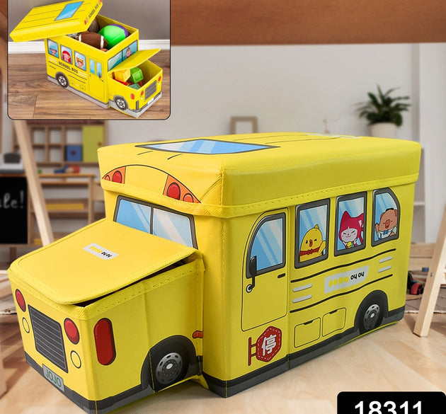 Rolling School Bus Storage Box