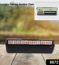 Temporary Car Parking Number Display 