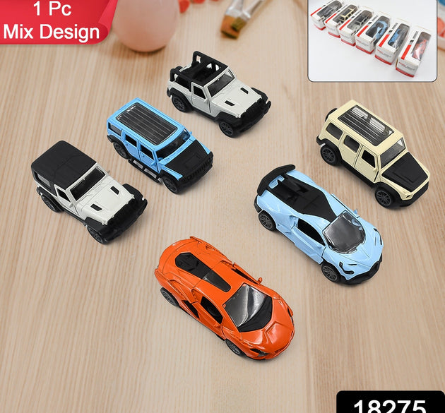 Mini Pull Back Car Widely Used By Kids (1 Pc / Mix Color / Design)