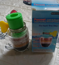 Six-layer water purifier for faucets