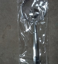 Multi-functional stainless steel filter spoon with clip.