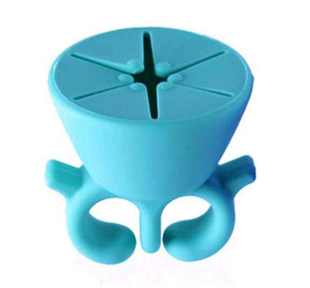 Nail polish holder ring with stand, manicure tools