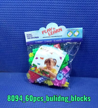 Fun and learning blocks set for children with 60 pieces